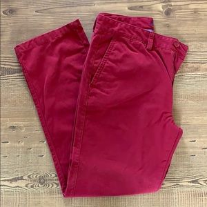 Alan Flusser Men’s Chinos Red Like New 32x30